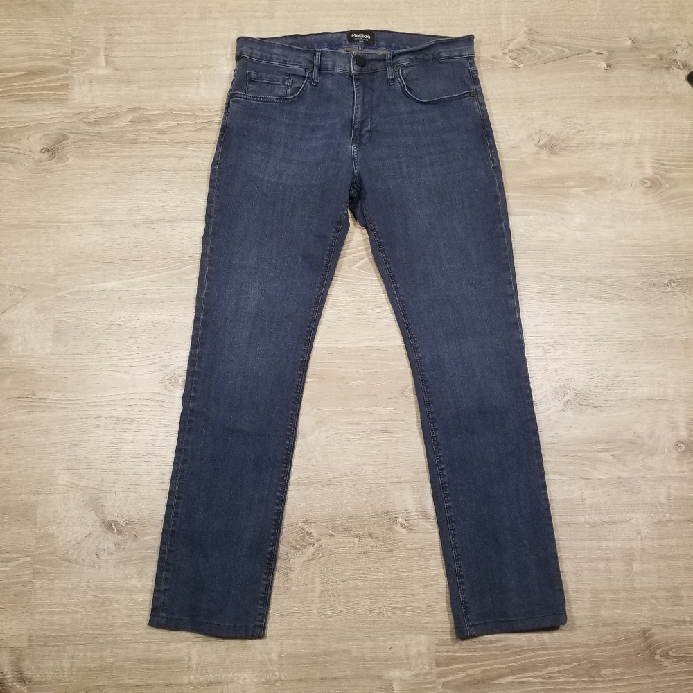 Maceoo Classic Blue Jeans Mens 32/3 (Fit 32x30”) Stretch Denim Pants